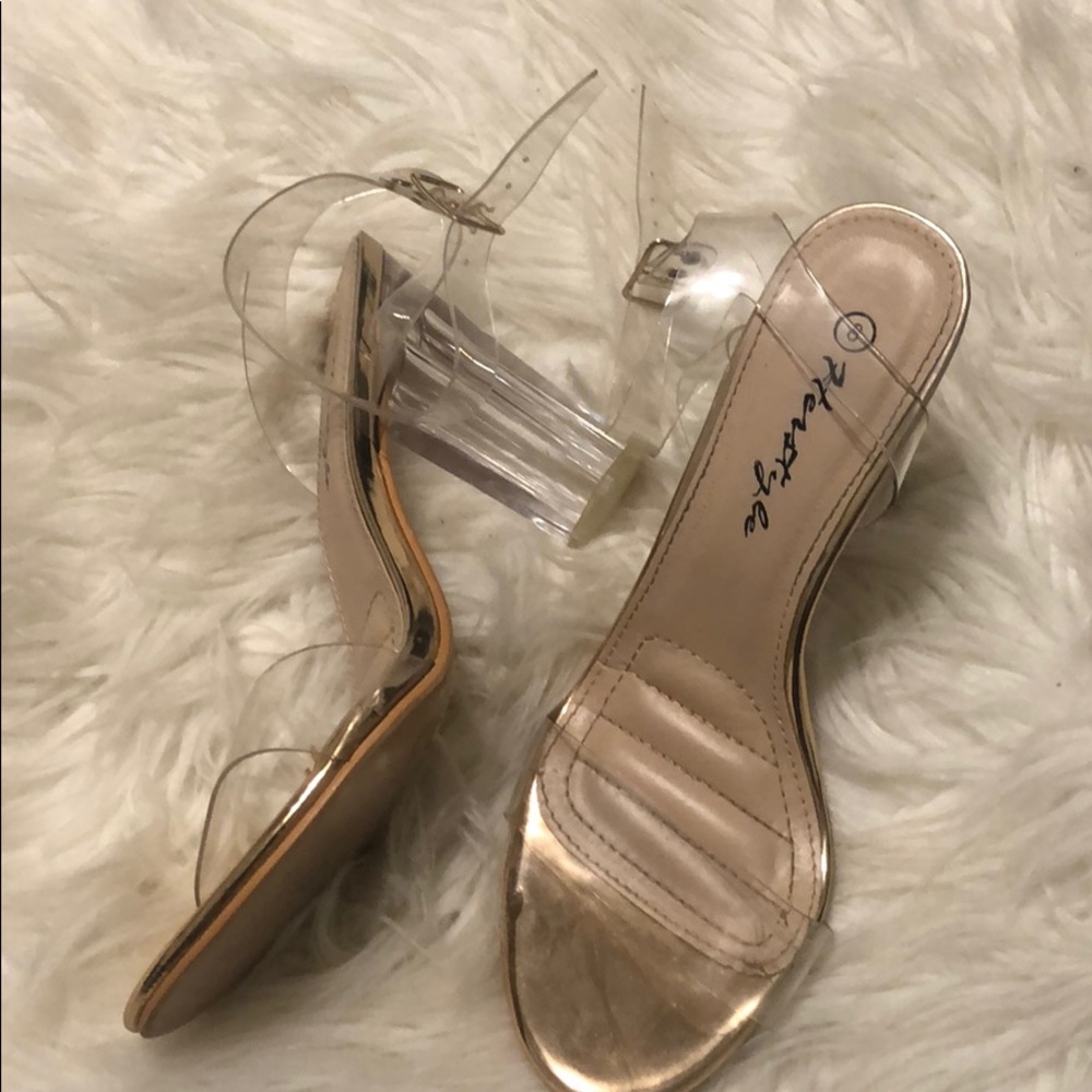Clear heels